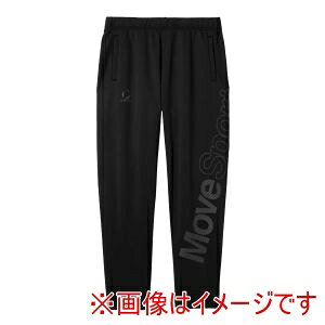 【デサント DESCENTE】デサント ST5FPZ42M ビックロゴ 裏起毛スウェット ロングパンツ ブラック L