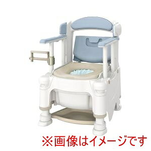 送料無料！！【アロン化成】アロン化成 534836 533-491 安寿 ポータブルトイレ FX-30 らくゾウくん 自動ラップ2 暖房便座 快適脱臭 ミストブルー 直送品 法人限定 北海道沖縄離島不可【smtb-u】