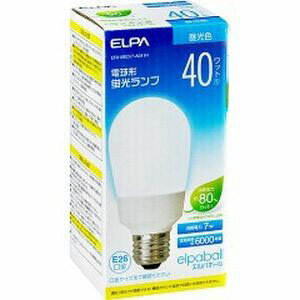 【朝日電器 エルパ ELPA】エルパ EFA10ED/7-A041H 電球形蛍光灯A形 40W形 ELPA 朝日電器