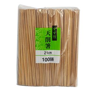 【大和物産】大和物産 割り箸 21cm 100膳 すす竹 天削箸 使い捨て