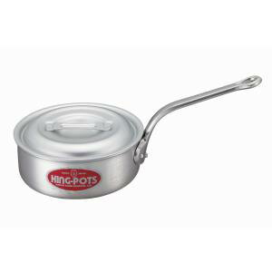 【中尾アルミ製作所】ナカオ キング アルミ 浅型 片手鍋 目盛付 15cm 中尾アルミ