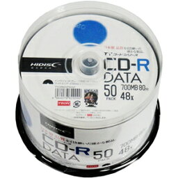 【ハイディスク HI DISC】TYCR80YP50SP CD-R CDR 700MB データ用 48倍速50枚 TYコード(太陽誘電級の品質)