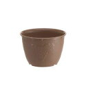 【山田化学】植木鉢 ビオラデコ 6号 チョコブラウン ( プラスチック製 プランター )