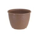 【山田化学】植木鉢 ビオラデコ 8号 チョコブラウン ( プラスチック製 プランター )