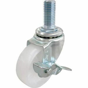 【ユーエイキャスター YUEI】ユーエイキャスター ST-50NS-W3/4-40 ねじ込みキャスターS付自在車 50径ナイロン車輪