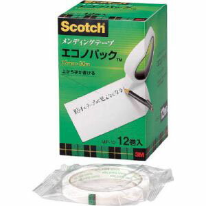 【スリーエム 3M】スリーエム 3M MP-12 メンディングテープエコノパック 12mm×30m 12巻入 巻芯径76mm