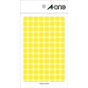 【エーワン Aone】エーワン 7004 カラーラベル 丸型 9mmΦ 黄