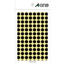 【エーワン Aone】エーワン 7009 カラーラベル 丸型 9mmΦ 黒