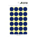 【エーワン Aone】エーワン 7042 カラーラベル 丸型 20mmΦ 青