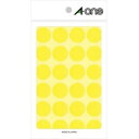 【エーワン Aone】エーワン 7044 カラーラベル 丸型 20mmΦ 黄