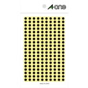 【エーワン Aone】エーワン 7069 カラーラベル 丸型 5mmΦ 黒
