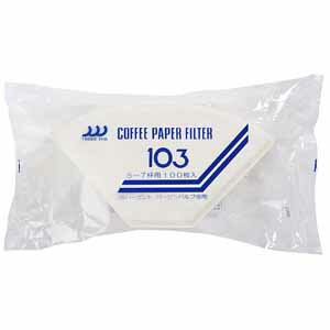 【三洋産業】三洋産業 扇形コーヒーフィルター NO-103 5～7人用 100枚