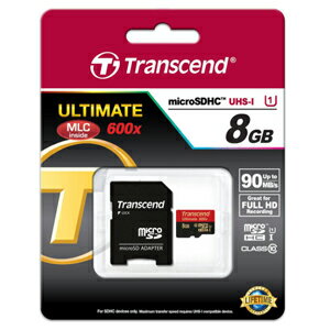 【トランセンド Transcend】microSDHC 8GB TS8GUSDHC10U1 UHS-I Class10 600倍速 MLC