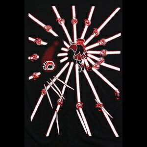 【神と和解せよ】東方弾幕Tシャツ 赤蛮奇 デュラハン・ナイト(XLサイズ)