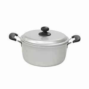 【北陸アルミニウム】ホクア 水明 両手鍋 22cm ガス火 北陸アルミニウム