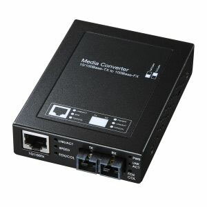 【サンワサプライ】光メディアコンバータ(シングルモード・SMF 9/125μ・ブリッジ型) LAN-EC202C10