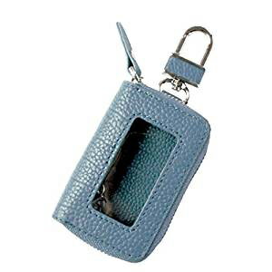 【オーサム AWESOME】スマートキーケース クリア窓付き ライトブルー ASK-CM004