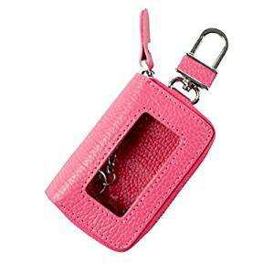 【オーサム AWESOME】スマートキーケース クリア窓付き ピンク ASK-CM005(4)