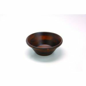 【ヤマコー 用美 YAMACO】ヤマコー 天然木サラダボウル こげ茶 直径 21cm 32024 用美