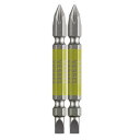 【ベッセル VESSEL】ベッセル GS141565 剛彩ビット 2本組 両頭コンビ +1/-5X65mm VESSEL