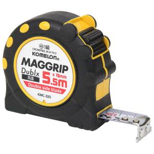 【コメロン KOMELON】コメロン KMC-32D 1955 マググリップ両面コンベックス 19mm 5.5m KOMELON コンベックス メジャー 巻尺