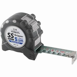 【コメロン KOMELON】コメロン KMC-32S 2555 ステンSSグリッパーコンベ 25mm 5.5m KOMELON コンベックス メジャー 巻尺