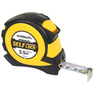 【コメロン KOMELON】コメロン KMC-86 セルフロック エボリューション EVO イエロー 19mm 5.5M 両面 KOMELON コンベックス メ...