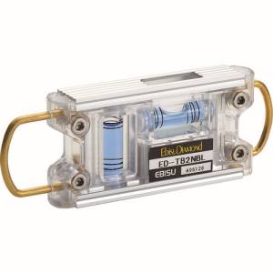 【エビス EBISU】エビス ED-TB2NBL トビレベル-2 シルバー 気泡管カラー ブルー 水平器