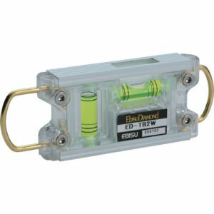 【エビス EBISU】エビス ED-TB2W トビレベル-2 ホワイト 気泡管カラー グリーン 水平器