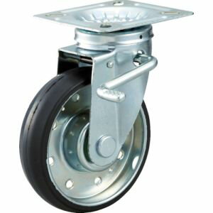 【トラスコ TRUSCO】トラスコ HTTJB-150 ハイテンプレス製ゴム車 自在S付金具付 φ150 TRUSCO