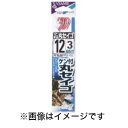 【ささめ針 SASAME】ささめ針 ケン付丸セイゴ 赤 糸付 12号 ハリス 3 AA204