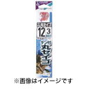 【ささめ針 SASAME】ささめ針 ケン付丸セイゴ 赤 糸付 15号 ハリス 4 AA204