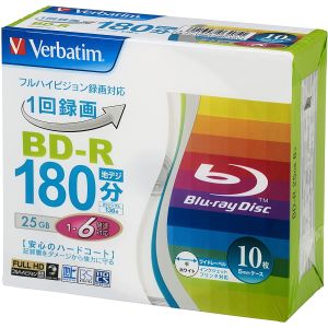 【バーベイタム Verbatim】バーベイタム VBR130RP10V1 バーベイタム BD-R 25GB 10枚 6倍速 ブルーレイディスク Verbatim