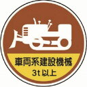 【ユニット UNIT】ユニット 370-98A 作業管理ステッカー車両系建設機械3t PPステッカ 35Ф 2枚1入