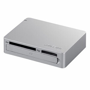 【バッファロー BUFFALO】バッファロー BSCR25TU3SV 高速カードリーダー/ライター USB3.0 ターボPC EX対応モデル シルバー