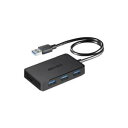 【バッファロー BUFFALO】USB3.0バスパワーハブ 4ポートタイプ マグネット付 ブラック BSH4U300U3BK