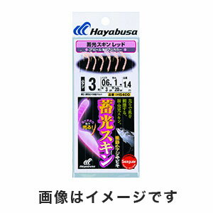 【ハヤブサ Hayabusa】ハヤブサ 小アジ専科 蓄光スキン 堤防小アジ五目 レッド 5号 ハリス 0.8 HS400