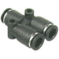 【三共コーポレーション】三共コーポレーション 521 空気用ウレタンチューブ配管用 ワンタッチ継手 Y型ユニオン 6mm