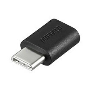 【バッファロー BUFFALO】バッファロー BSMPCADC100BK USB2.0変換アダプター Type-C to microB ブラック 【バッファロー BUFFALO】バッファロー BSMPCADC100BK USB2.0変換アダプター Type-C to microB ブラック