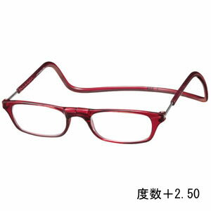 【オーケー光学 OHKEI】オーケー光学 クリック リーダー ボルドー 度数+2.50 老眼鏡 CliC Readers