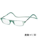 オーケー光学 クリック リーダー パステル グリーンパステル 度数+1.50 老眼鏡 CliC Pastel