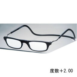 【オーケー光学 OHKEI】オーケー光学 クリック エクスパンダブル Lサイズ ブラック 度数+2.00 老眼鏡 CliC Expandable