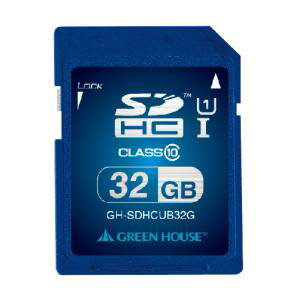 yO[nEX GreenHousezO[nEX GH-SDHCUB32G SDHC[J[h UHS-I NX10 32GB