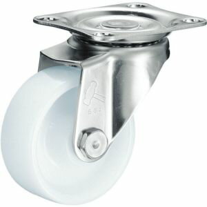 【ハンマーキャスター HAMMER CASTER】ハンマーキャスター 320S-N150-BAR01 S型 オールステンレス 自在ナイロン車 150mm