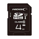 【ハイディスク HI DISC】ハイディスク SDHC 4GB HDSDH4GCL10UIJP3 UHS-I Ciass10 磁気研究所