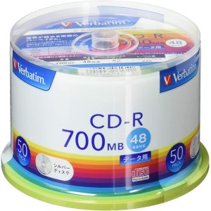 【バーベイタム Verbatim】バーベイタム SR80FC50V1 CD-R CDR 700MB 50枚 シルバーレーベル Verbatim