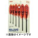 【エイト EIGHT】エイト BDS-6 六角棒ドライバー ボールポイント ポーチ入 6本セット 1.5~5mm