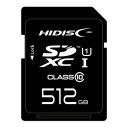 【ハイディスク HI DISC】SDXC 512GB UHS-I CLASS10 HDSDX512GCL10UIJP3(2)