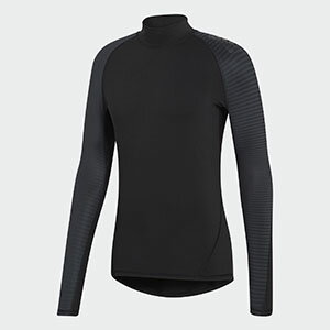 アディダス adidas ALPHASKIN ATHLETE CLIMAWARM ロングスリーブシャツ インナーウェア ブラック S EMD49