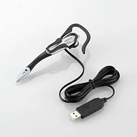 【エレコム ELECOM】USBヘッドセットマイクロフォン イヤフック 1.8m HS-EP13USV